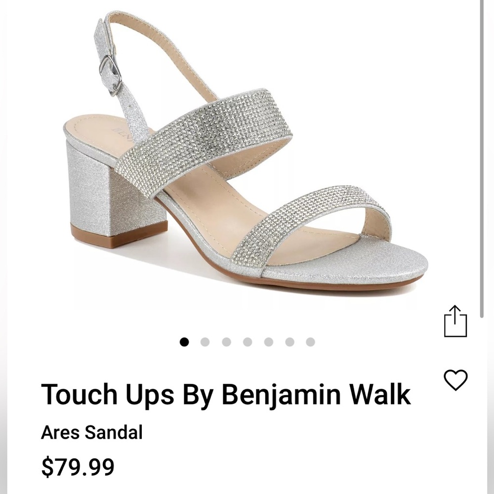 Touch Ups by Benjamin Walk - Ares Silver Sandal